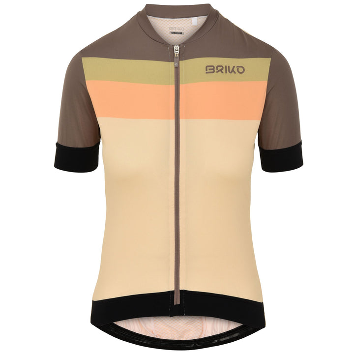 White Woman's Cycling Jersey with Breathable Fabrics 1