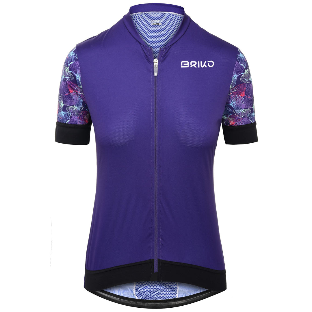 Violet Women's Lightweight Cycling Jersey with Silicone Grip 01