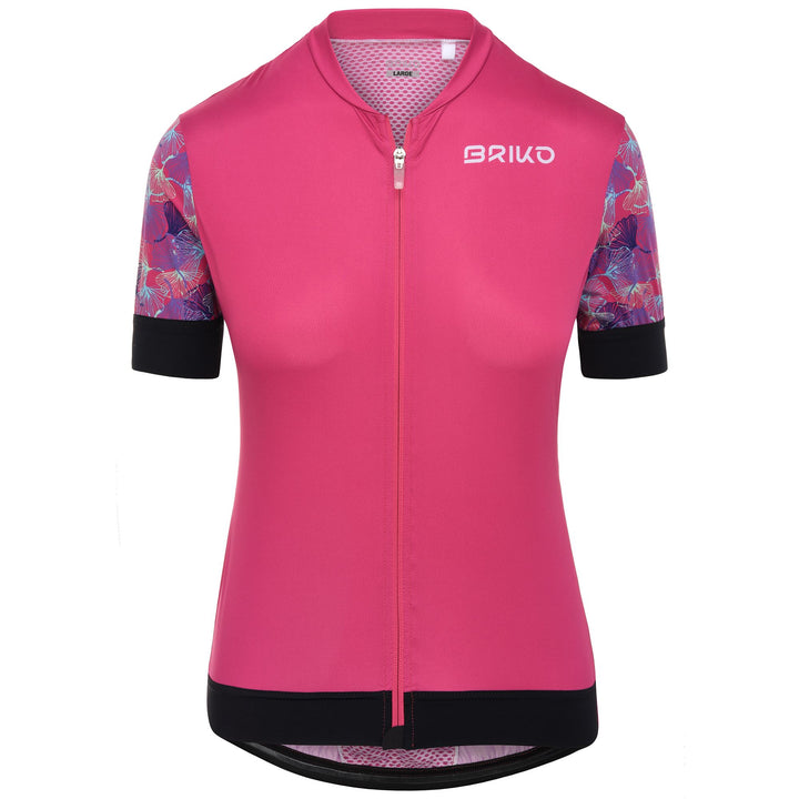 Fuchsia Women's Lightweight Cycling Jersey with Silicone Grip 1