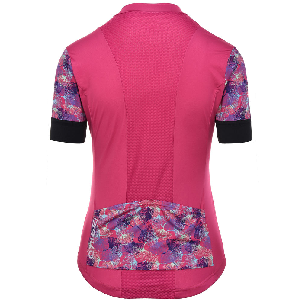 Fuchsia Women's Lightweight Cycling Jersey with Silicone Grip 02