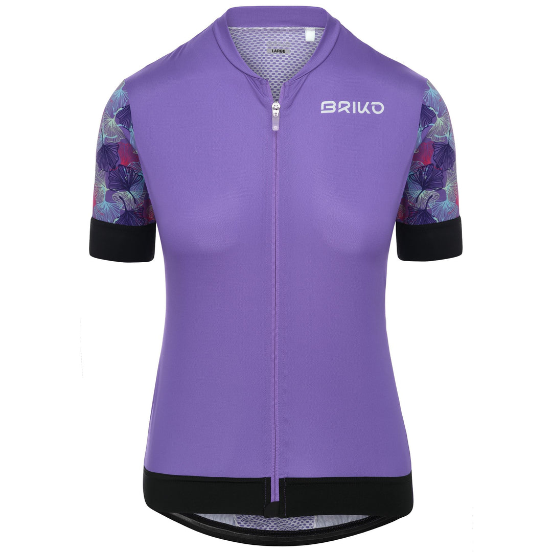 Violet Women's Lightweight Cycling Jersey with Silicone Grip 01