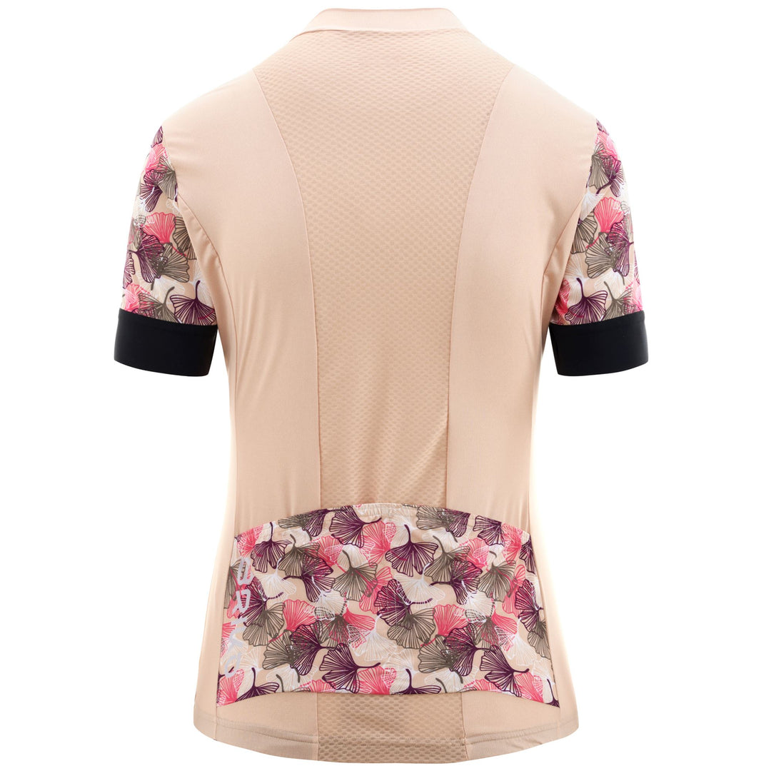 Beige Women's Lightweight Cycling Jersey for Road Riding main