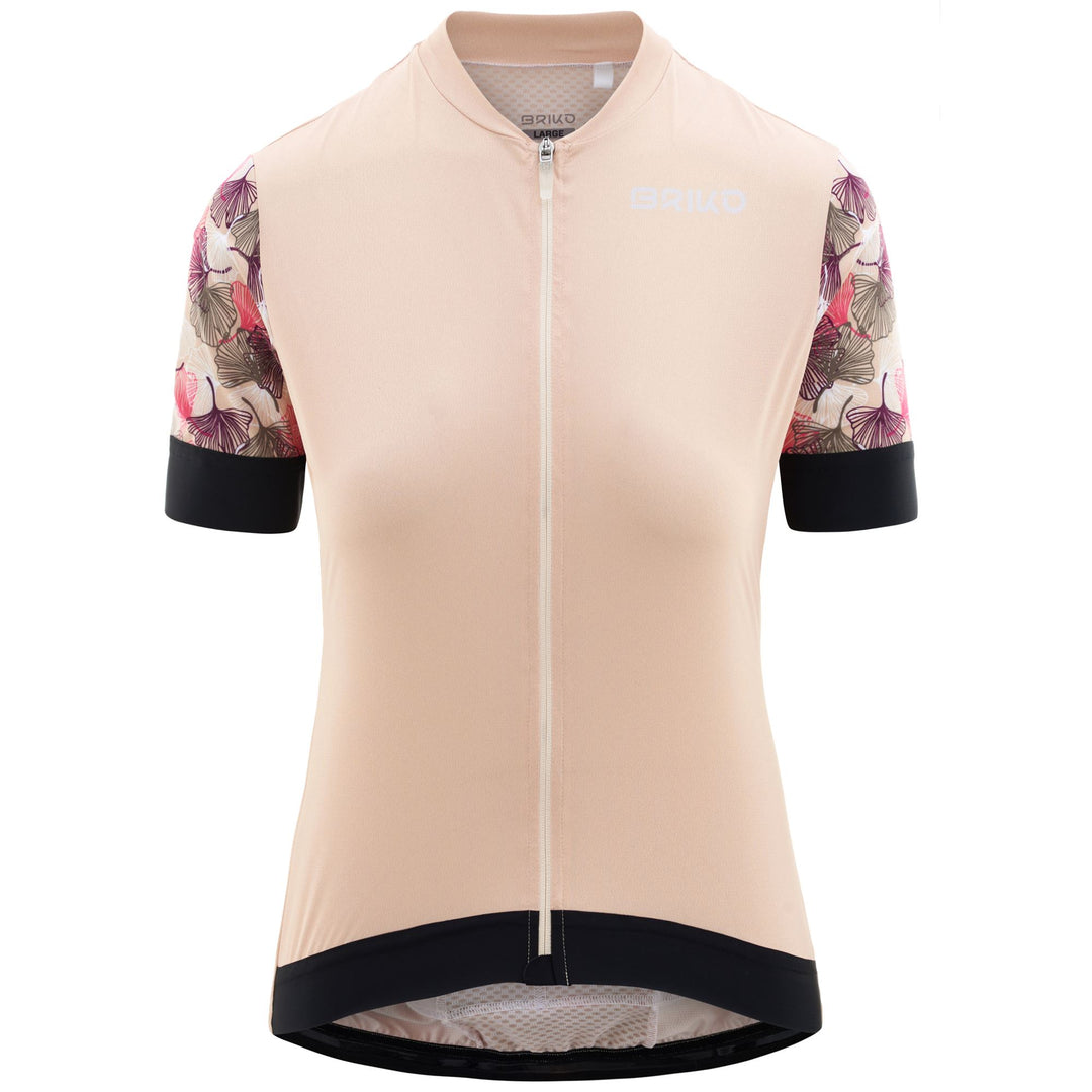 Beige Women's Lightweight Cycling Jersey for Road Riding 01