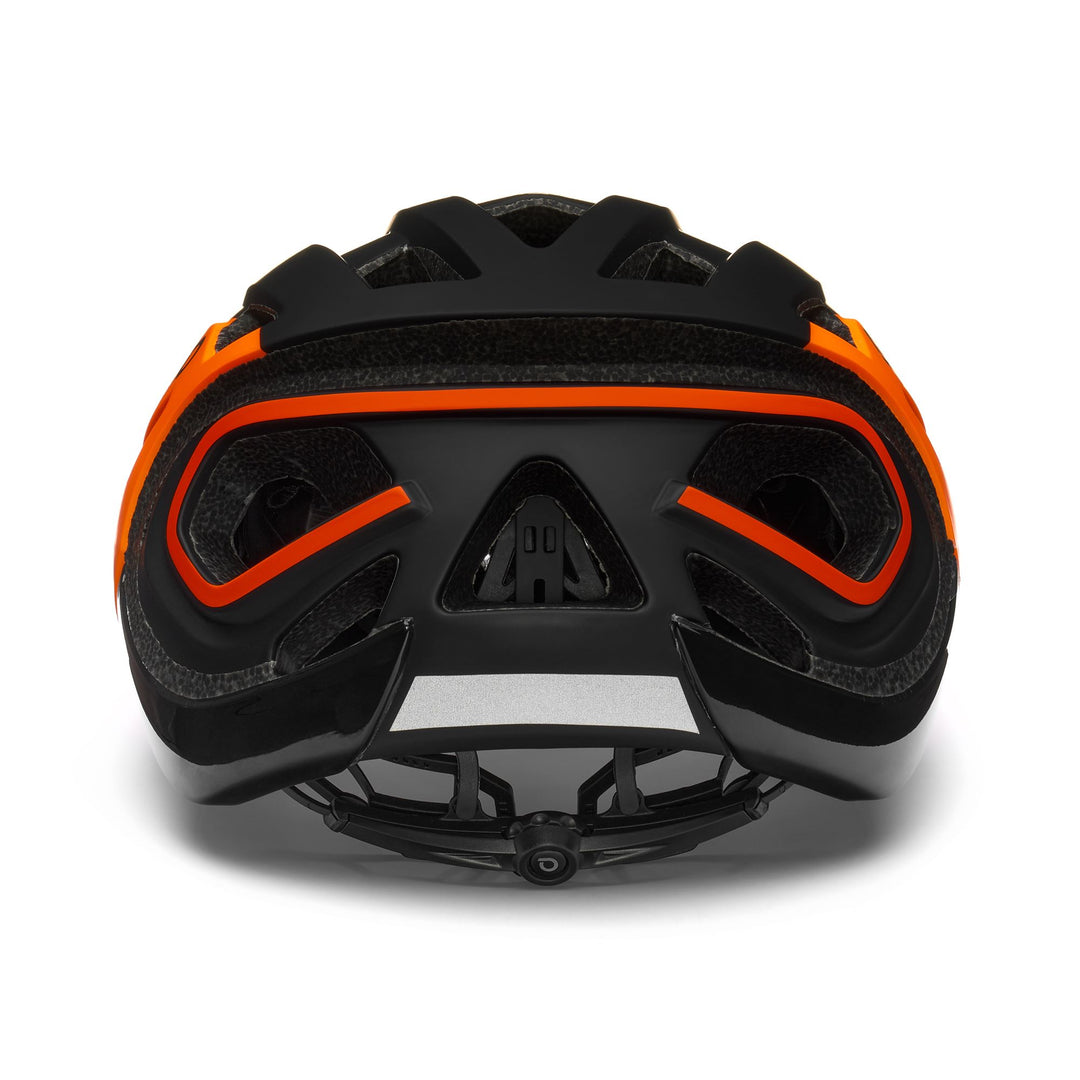 Casco da ciclismo unisex nero e arancione con ventilazione main