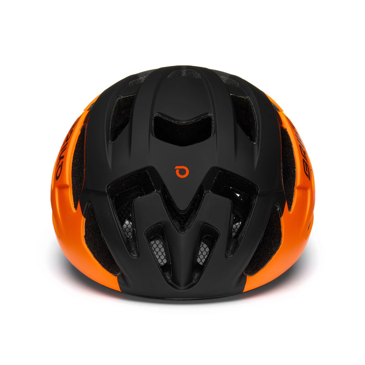 Casco da ciclismo unisex nero e arancione con ventilazione 3