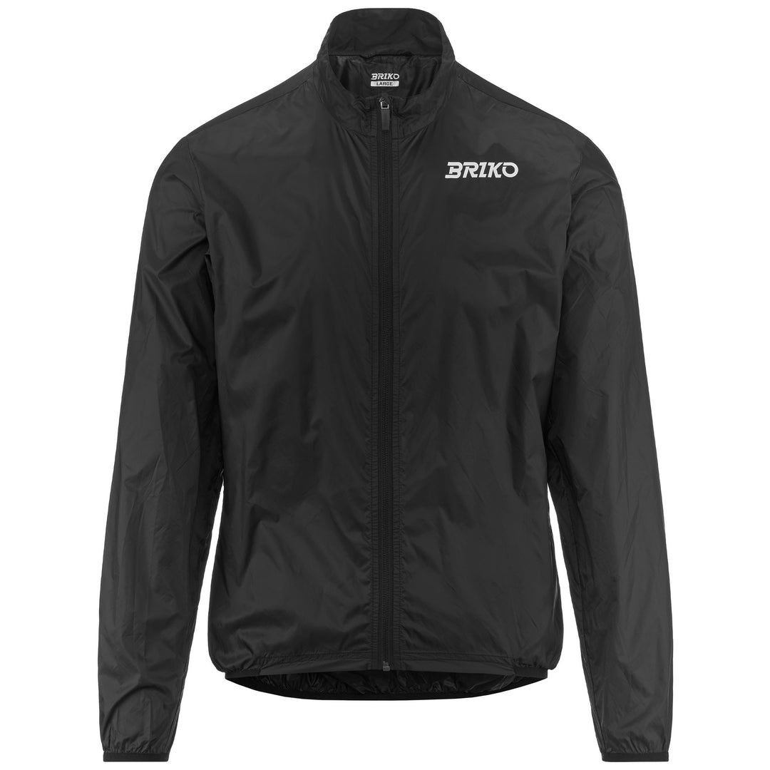 Unisex Black Packable Jacket for Road Cycling 01