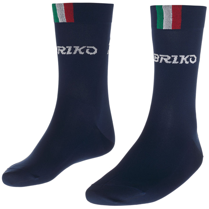 BRIKO FITRI SOCKS 23CM - Socks - Crew Sock - Unisex - Blue Iris-White 1