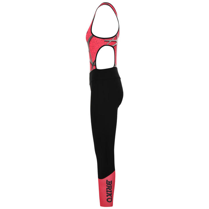 Black Women's Cycling Bib for Winter with Ergonomic Padding 2