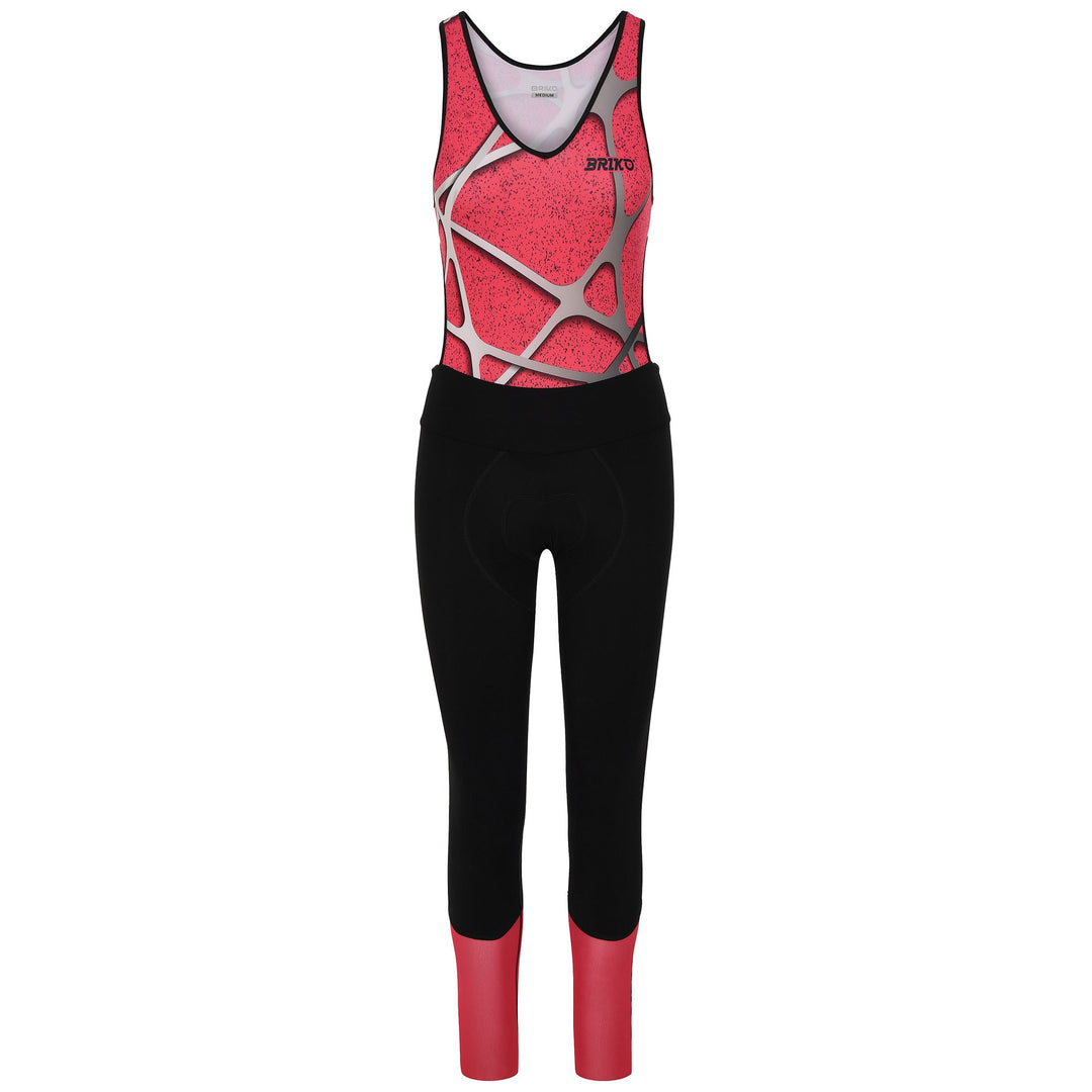 Black Women's Cycling Bib for Winter with Ergonomic Padding 01