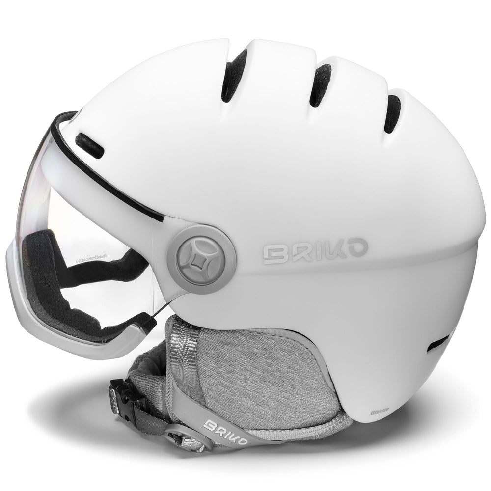Casque de ski gris pour femme avec visière photochromique 02