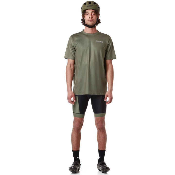 Black Men's Cycling Bib Shorts with Padding 4