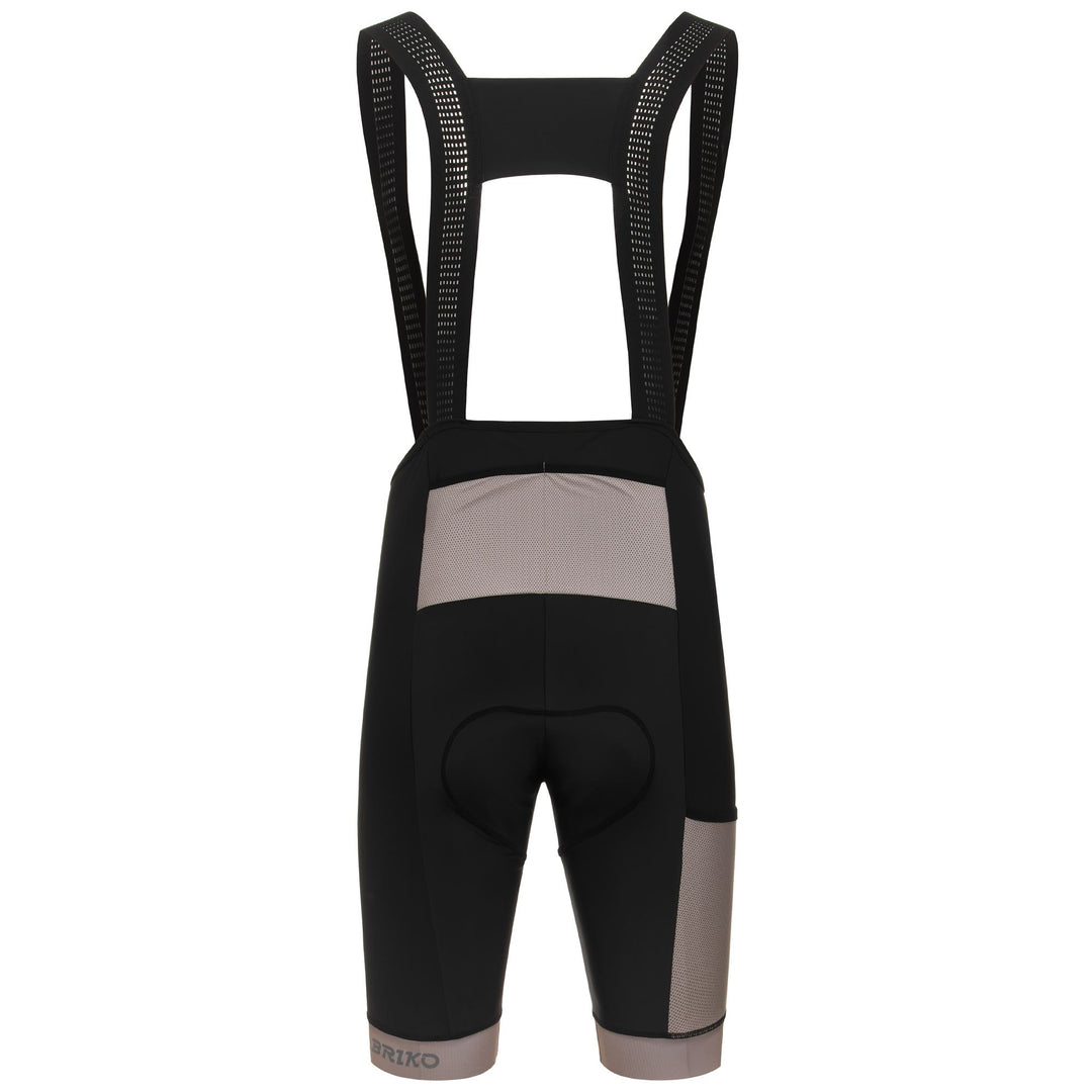 Pantaloncini da ciclismo con bretelle imbottiti da uomo neri main