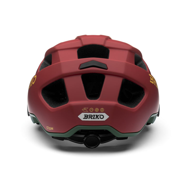 Casque de vélo unisexe marron et vert avec visière réglable 4