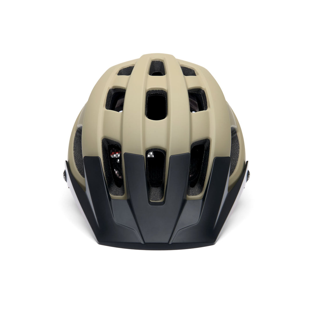Unisex Yellow and Brown Mountain Bike Helmet with Ventilation main