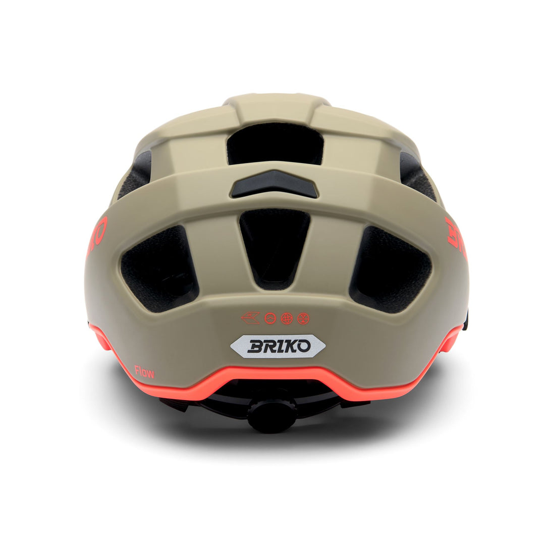 Casco da mountain bike unisex giallo e marrone con ventilazione main