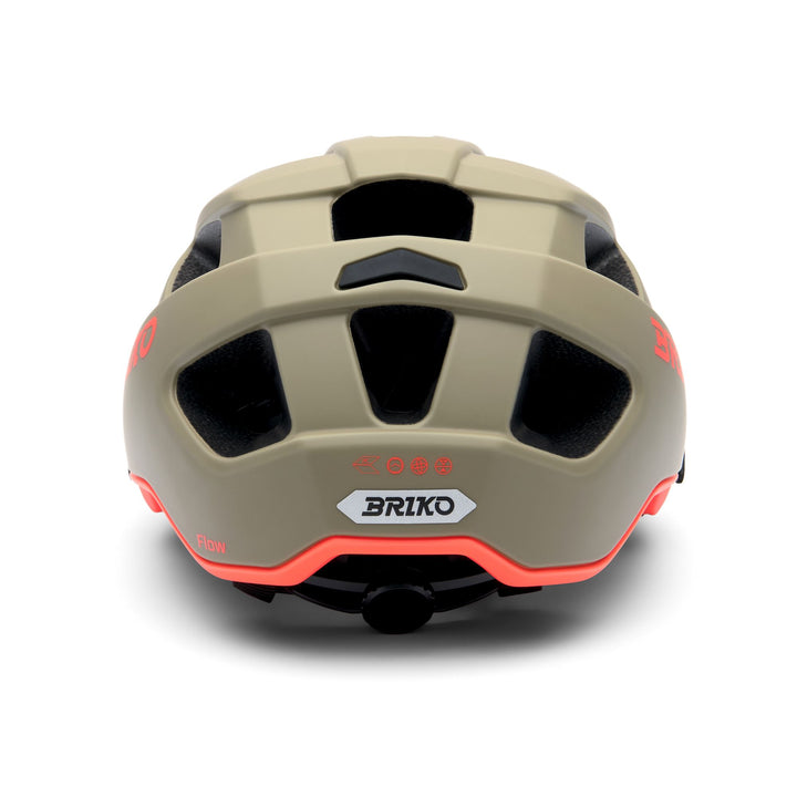 Casco da mountain bike unisex giallo e marrone con ventilazione 4