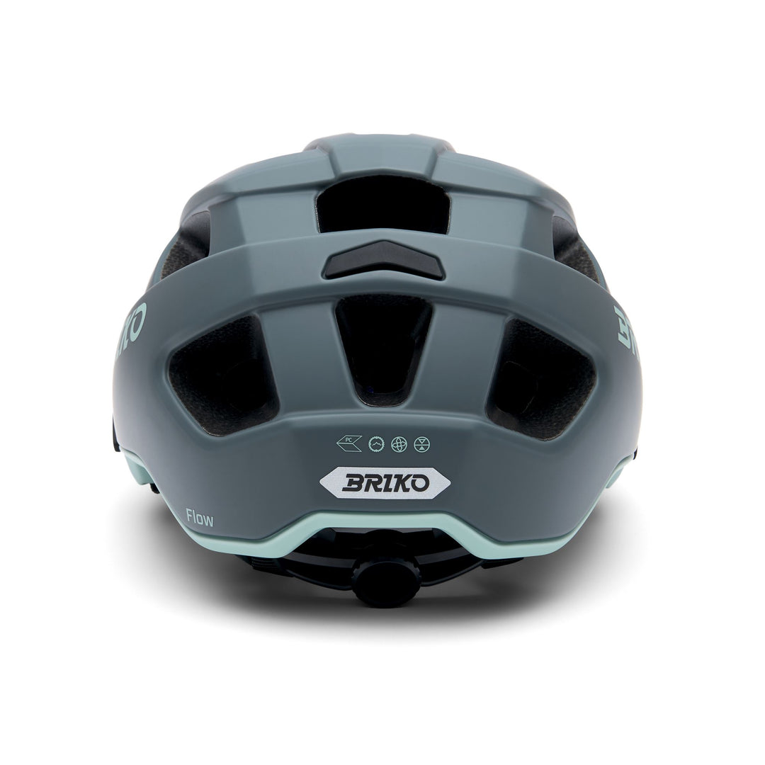 Casco da mountain bike unisex grigio e verde con ventilazione e imbottitura main