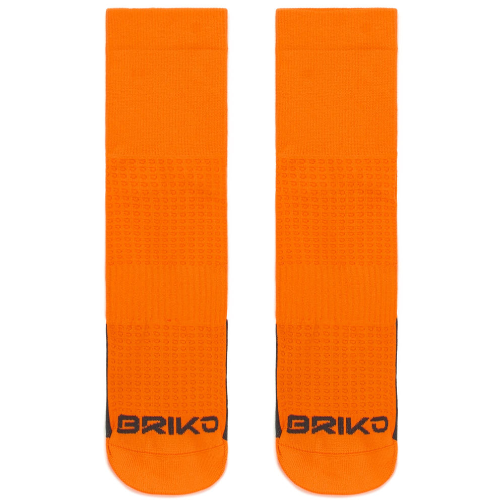 Unisex Orange Cycling Ankle Socks with Breathability and Compression 02
