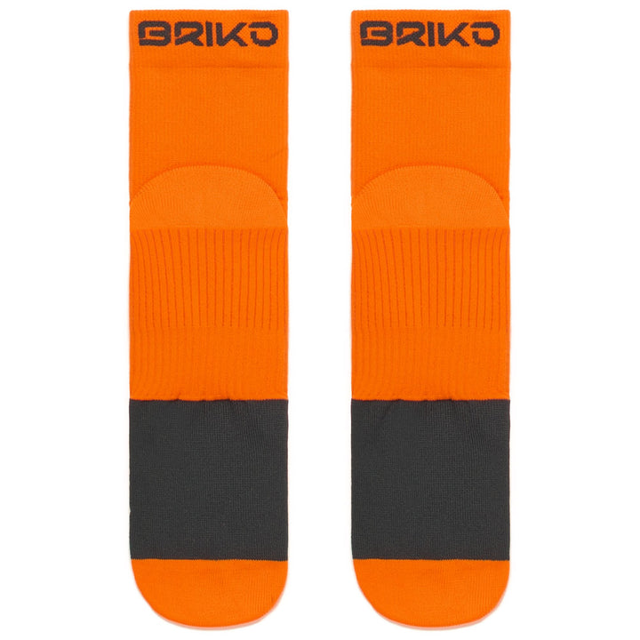 Chaussettes de cyclisme unisexes orange, respirantes et compressives. 3