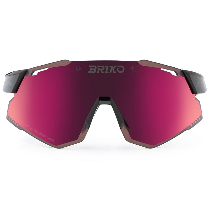 Occhiali da sole sportivi unisex neri con lenti intercambiabili 1