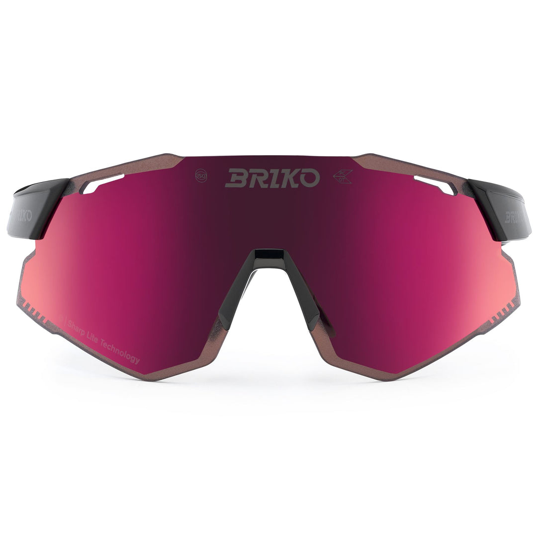 Occhiali da sole sportivi unisex neri con lenti intercambiabili 01