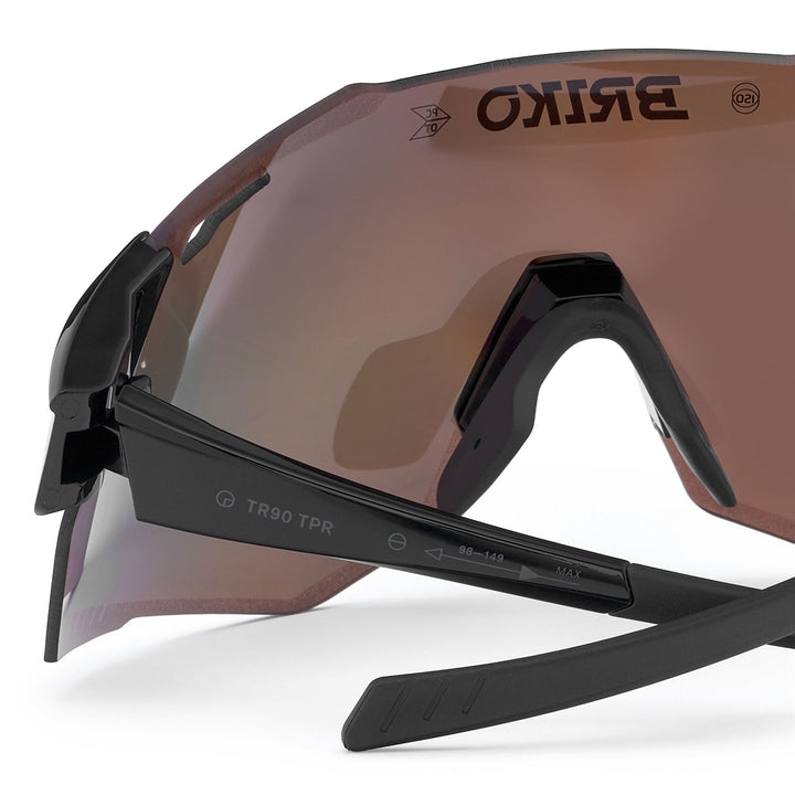 Unisex Black Sport Sunglasses with Interchangeable Lenses 4