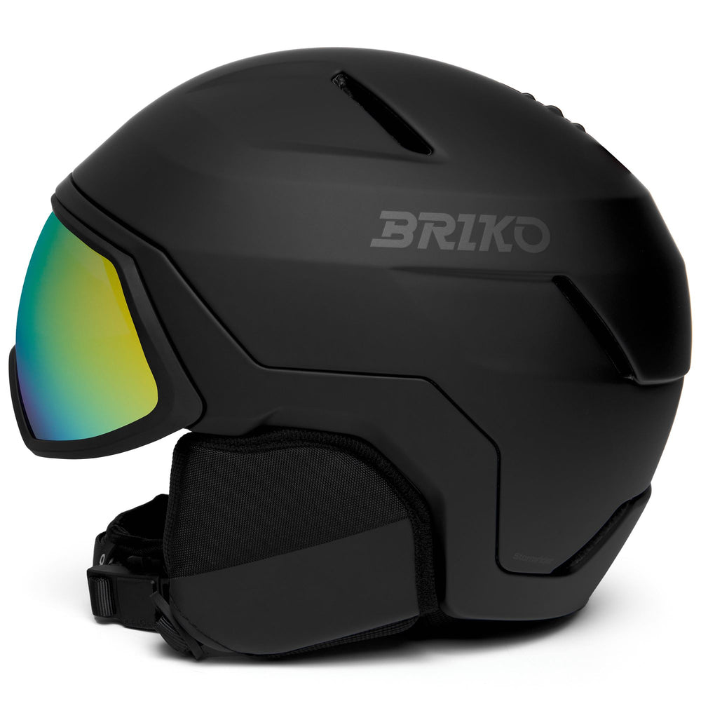 Casco da sci unisex nero con visiera integrata e protezione avanzata 02