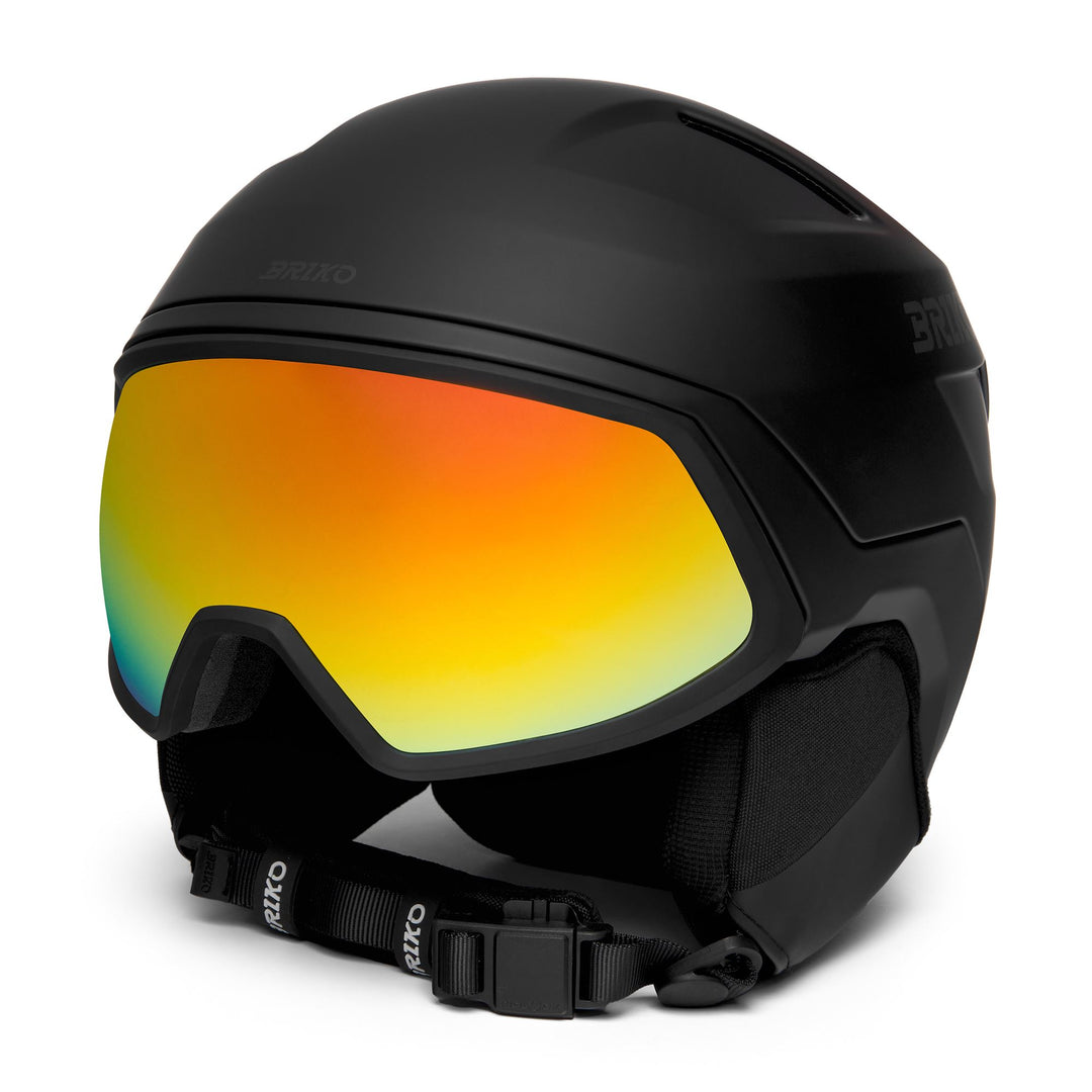 Casco da sci unisex nero con visiera integrata e protezione avanzata 01