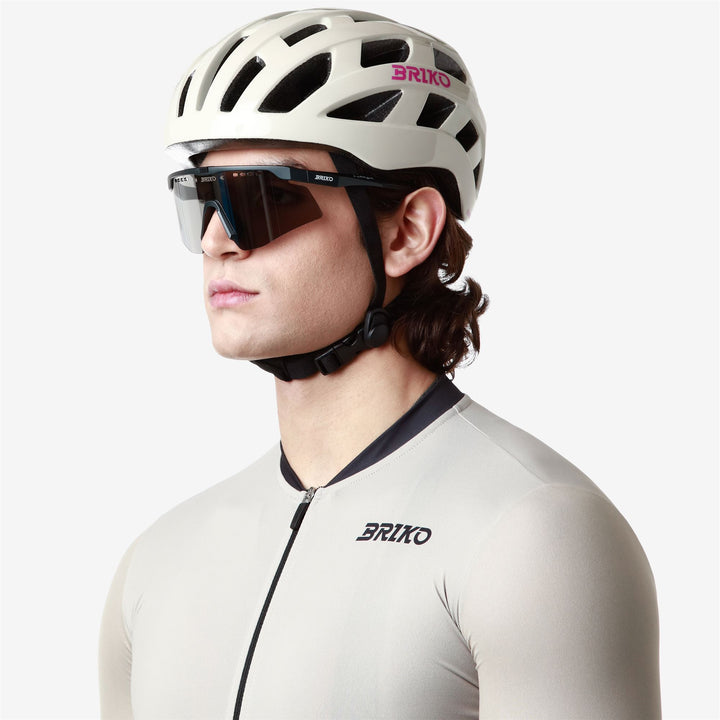 Unisex Beige and Pink Cycling Helmet with Ventilation and Padding 6
