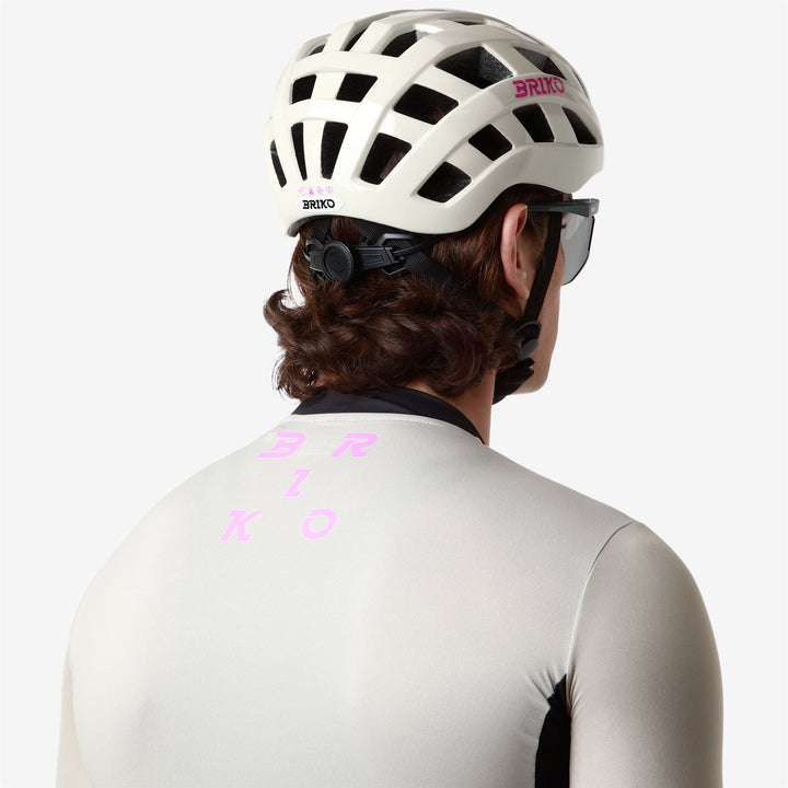 Unisex Beige and Pink Cycling Helmet with Ventilation and Padding 7