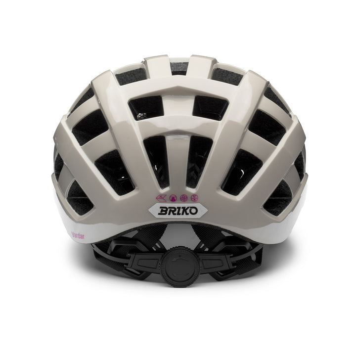 Unisex Beige and Pink Cycling Helmet with Ventilation and Padding 4