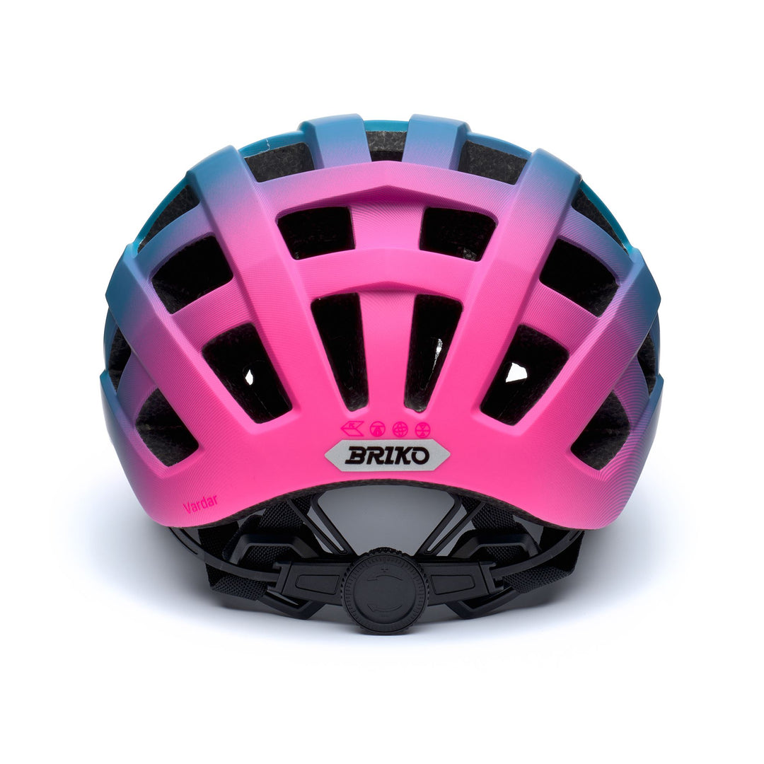 Unisex Blue and Pink Cycling Helmet with Ventilation and Reflectivity main