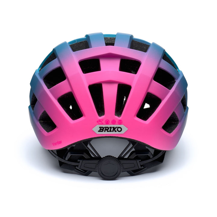 Unisex Blue and Pink Cycling Helmet with Ventilation and Reflectivity 4