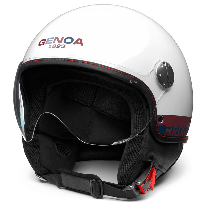 GRIFO GENOA - Caschi - Visiera del casco - Unisex - Shiny White-Solid Red-Daintree Blue 1