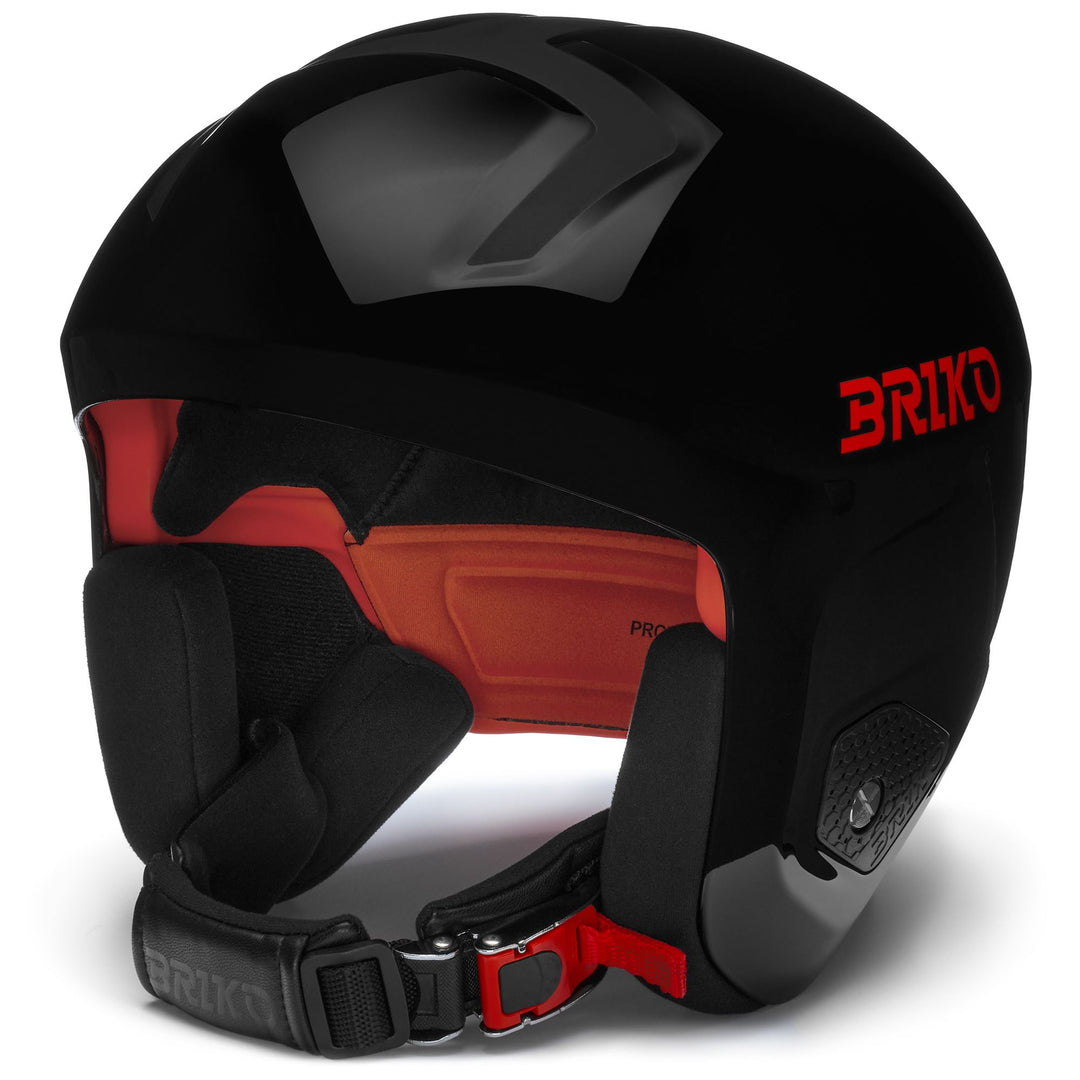Unisex Black and Orange Ski Helmet for Racing 01