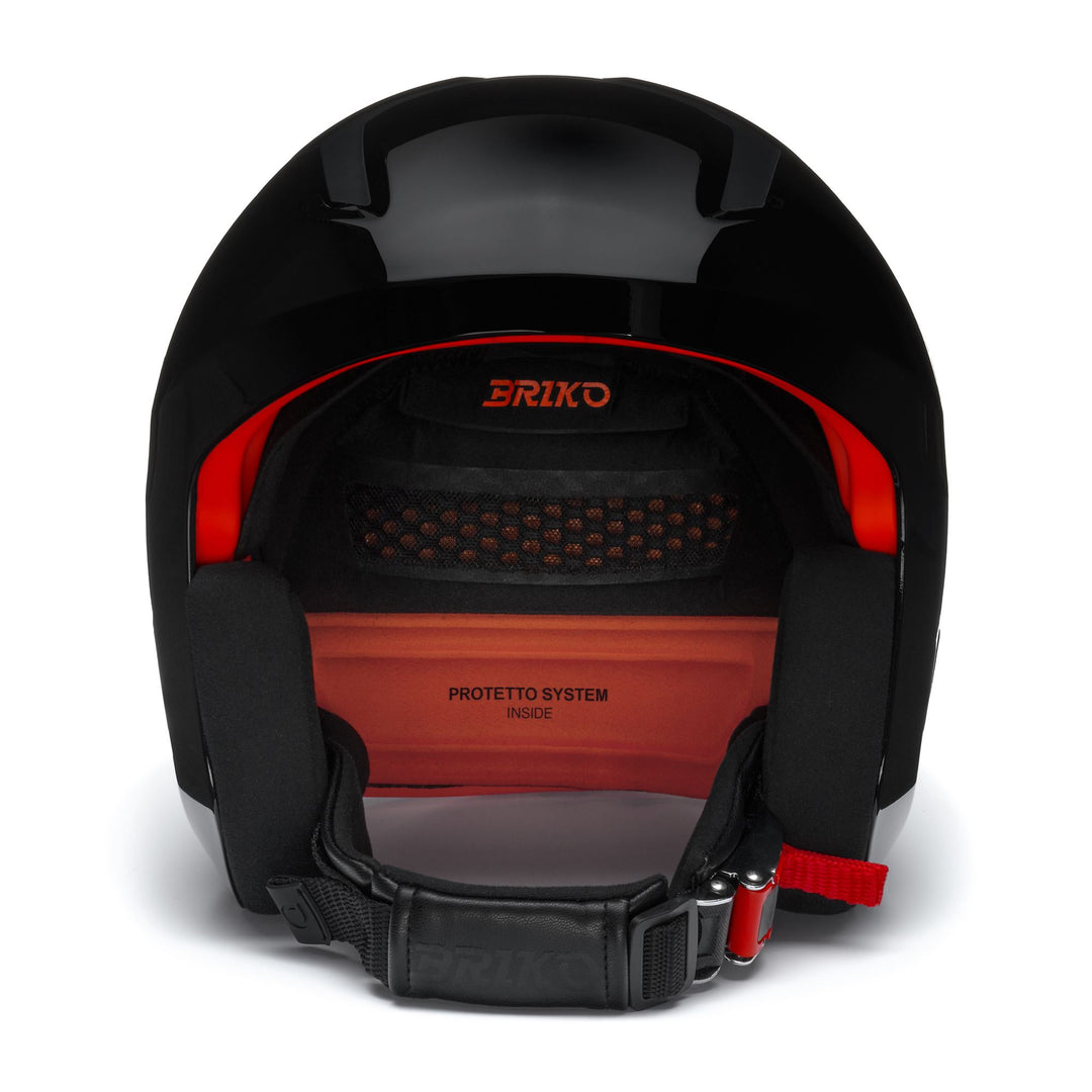 Unisex Black and Orange Ski Helmet for Racing main
