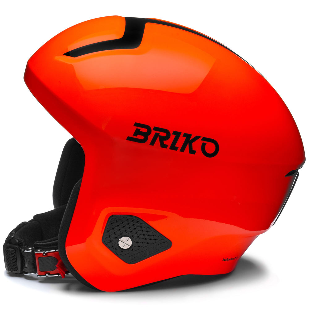 Casque de ski unisexe rouge et orange pour la compétition 02