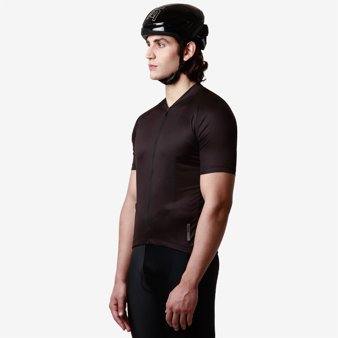 Black Men's Cycling Jersey for Road Riding main