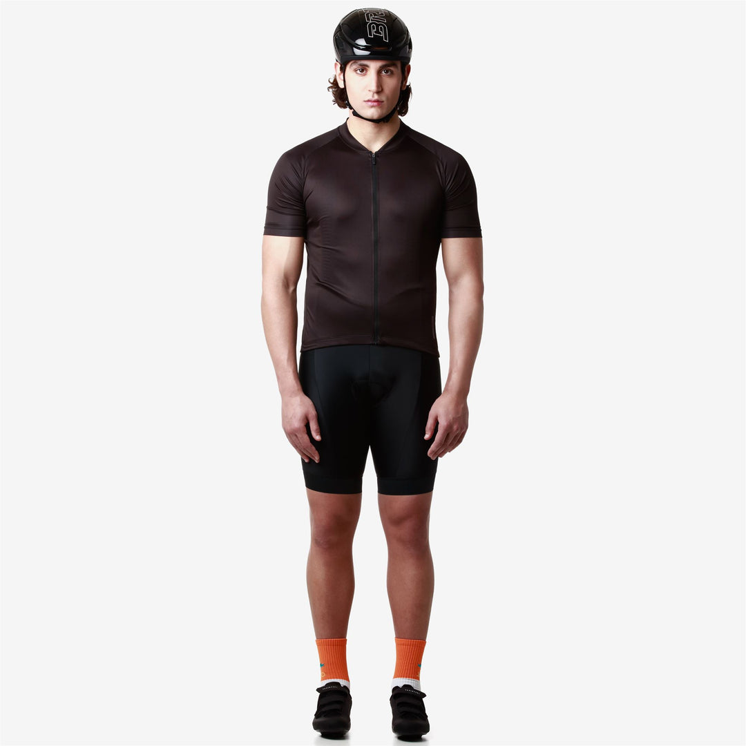 Black Men's Cycling Jersey for Road Riding main