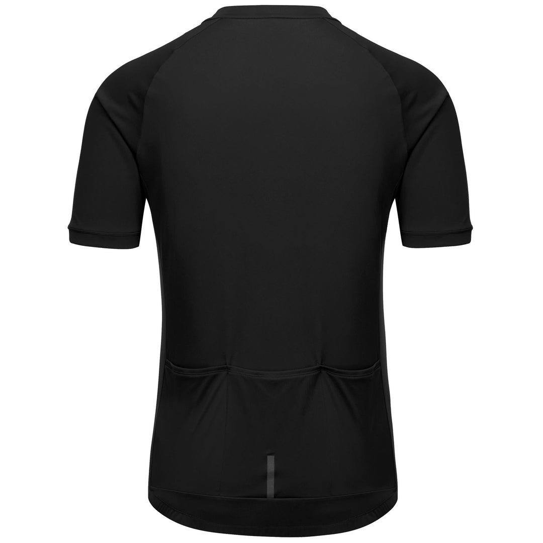 Maillot de cyclisme noir pour homme, idéal pour la route main