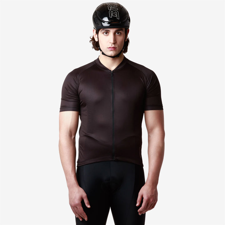 Maillot de cyclisme noir pour homme, idéal pour la route 5