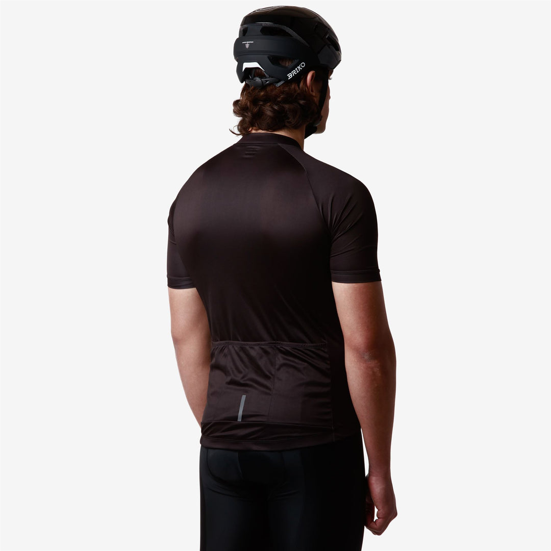 Black Men's Cycling Jersey for Road Riding main