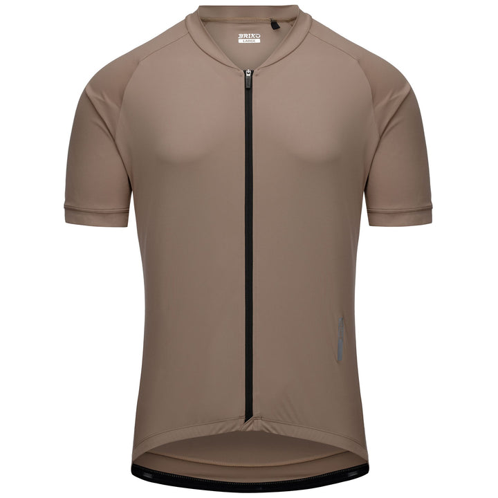 Brown Men's Cycling Jersey for Road and Gravel Riding 1