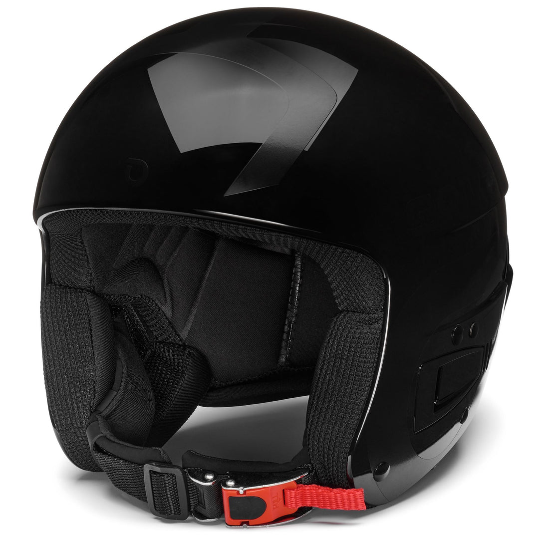 Casco da sci unisex nero con sistema di assorbimento degli urti 01
