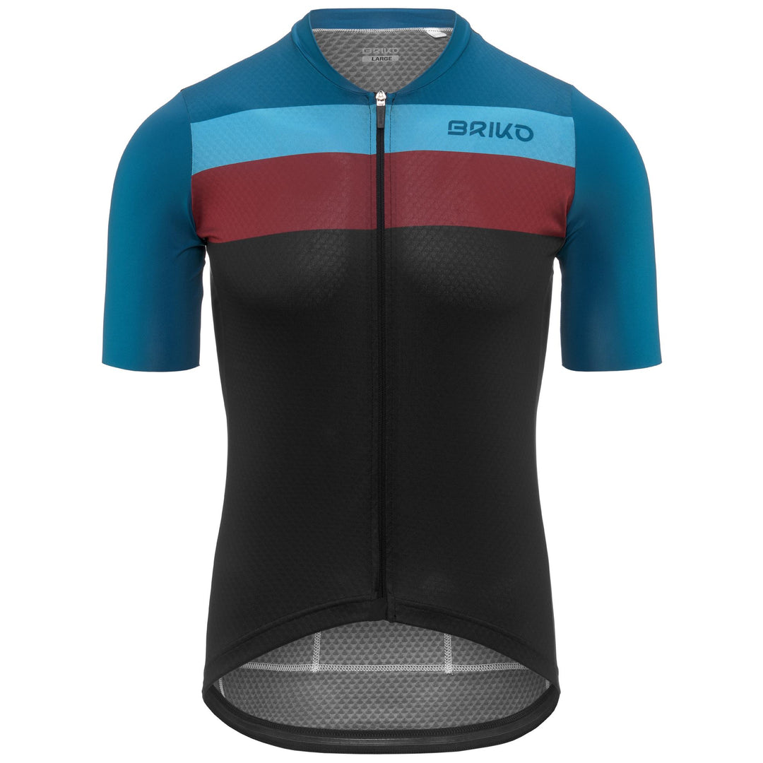 Black Men's Cycling Jersey with Breathable Fit main