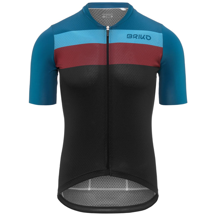 Black Men's Cycling Jersey with Breathable Fit 1