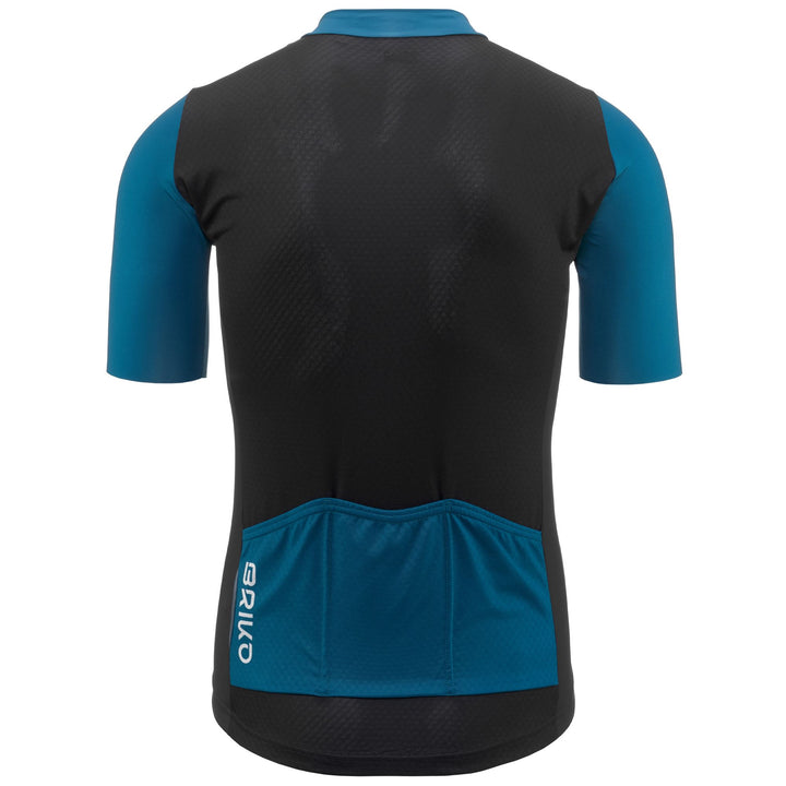 Black Men's Cycling Jersey with Breathable Fit 3