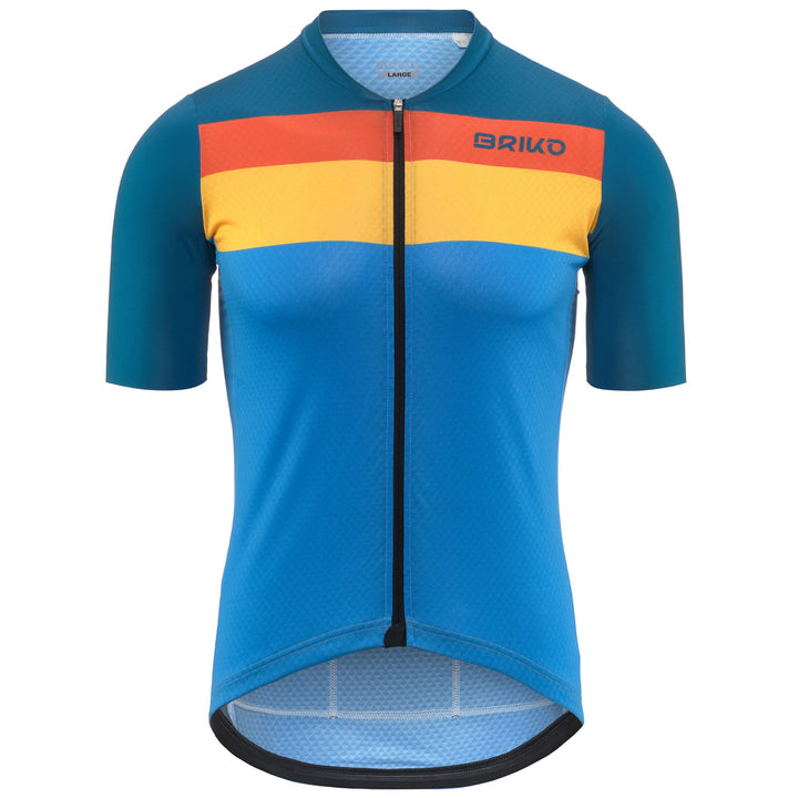 Blue Men's Cycling Jersey for Road Biking 1