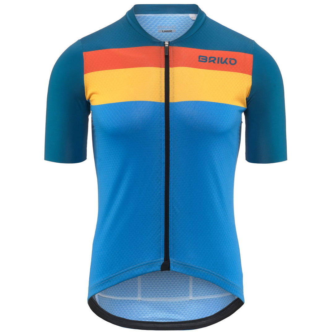 Blue Men's Cycling Jersey for Road Biking 01