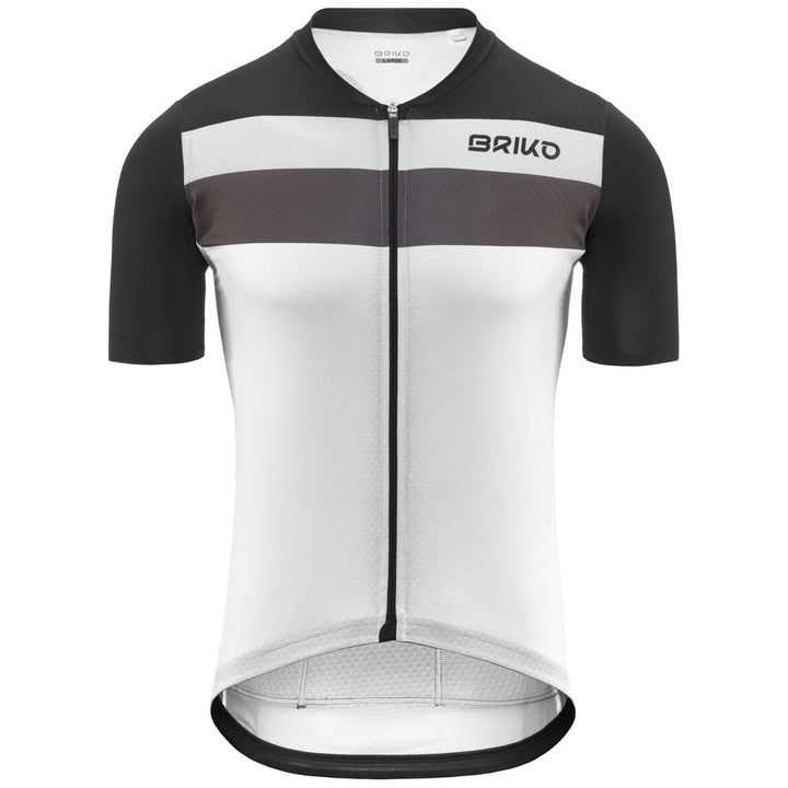 White Men's Cycling Jersey with Breathability and Comfort Features 1
